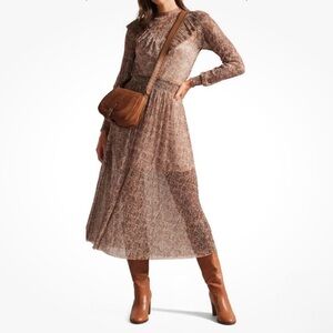 Ted Baker Brown Long Sleeve Dress
